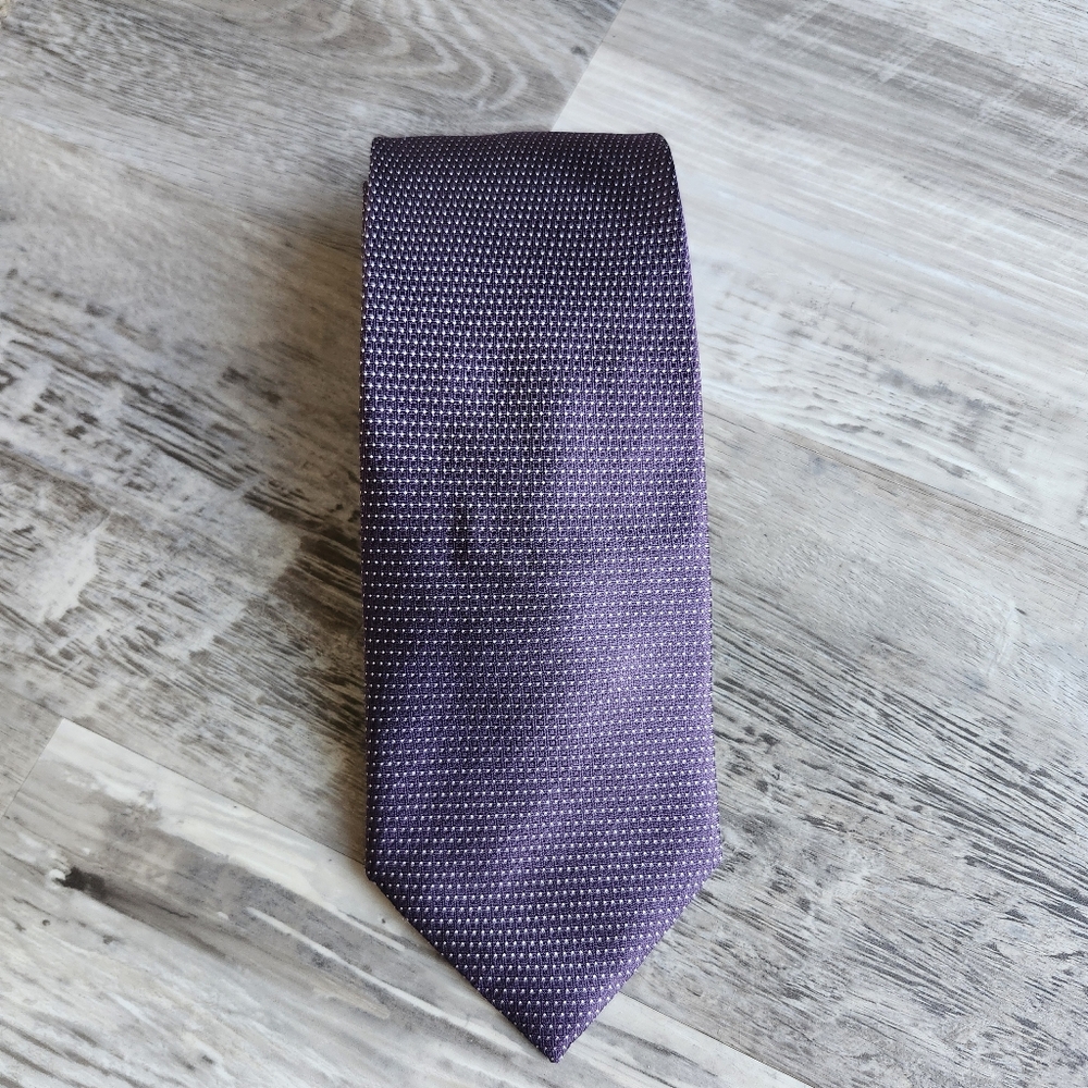 Awearness Silk Tie Men’s Purple Patterned Dress NWT